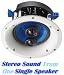 Yamaha Custom Easy-to-install In-Ceiling 2-Way 120 watts Moisture Resistant Single Stereo Speaker with a 6.5 PP Mica Cone Woofer & Dual 1 Fluid-Cooled Soft-Dome Swivel Tweeter