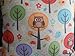 Cotton Linen Square Decorative Throw Pillow Case Cushion Cover Owls with Trees 18