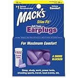 Macks Slim Fit Soft Foam Earplugs, 10 Pair
