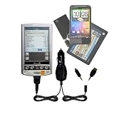 51A7qVzLWcL. SL160  Double Car Charger with tips including a tip for the Sony Clie T600   uses Gomadic TipExchange Technology