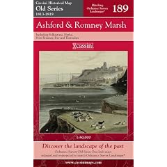 Ashford and Romney Marsh (Cassini Historical Map, Old Se) by