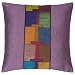 EXP Decorative Handmade Lavender & Patchwork Thai Silk Cushion Cover / Pillow Sham