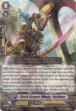 Cardfight!! Vanguard TCG - Black Dragon Whelp, Vortimer (EB03/015EN) - Cavalry of Black Steel