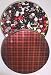 Gourmet Food : Scott's Cakes Licorice Bridge Mix in a Large Plaid Tin