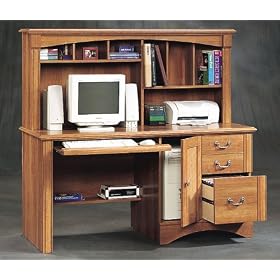 Willow Falls Desk with Hutch - American Cherry (Large)