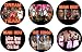 Set of 6 MIAMI HEAT TRIO LeBron James Dwayne Wade Chris Bosh DREAM TEAM The Kings Pinback Buttons 1.25