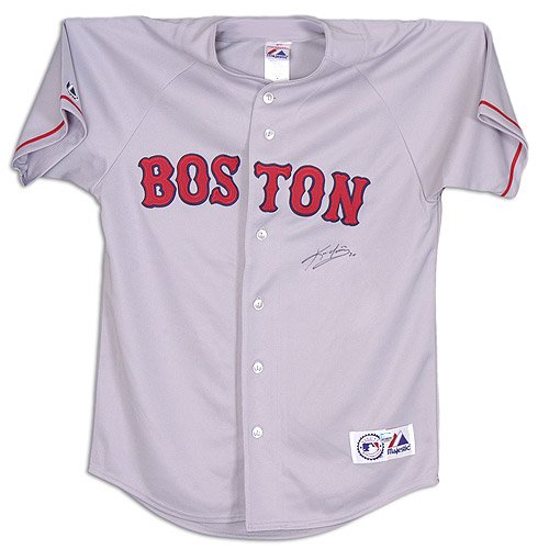 Mounted Memories Boston Red Sox Kevin Youkilis Autographed Majestic Replica Jersey