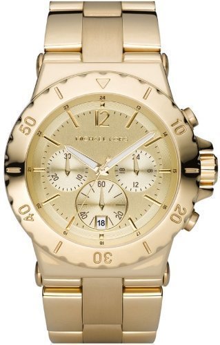 Michael Kors Quartz Gold Round Dial Gold Band - Women's Watch MK5313