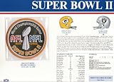 1967 Green Bay Packers/ Oakland Raiders NFL Super Bowl 2 (II) 1968 Bart Starr MVP Willabee Ward Patch and Stat Panel Card