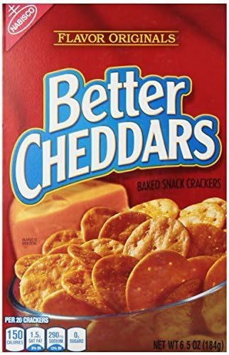 Nabisco Flavor Originals Better Cheddars Baked Snack Crackers, 6.5 Ounce by Chip Ahoy