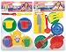 22 tlg Set für die Spielküche Kinder Kaffeeservice + Teller Töpfe Pfannen