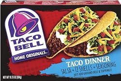 Taco Bell Home Originals Taco Dinner Kit, 10.75-Ounce Boxes (Pack of 6)