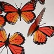 TRANSLUCENT BUTTERFLY MONARCH - 15 TRANSPARENT MONARCH BUTTERFLIES