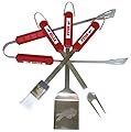 NFL Buffalo Bills Four Piece Stainless Steel BBQ Set BBQ Grill Set 6 x 15in