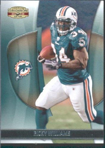 2009 Donruss Gridiron Gear Football Card # 79 Ricky Williams Miami Dolphins Mint Condition- Shipped In Protective Screwdown Display Case!