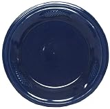 Blue Fish Ceramic Pottery Salmon Dinner Plate Set of Two 10" x 1.25"