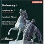 Dohn�nyi: Symphony No. 2; Symphonic Minutes