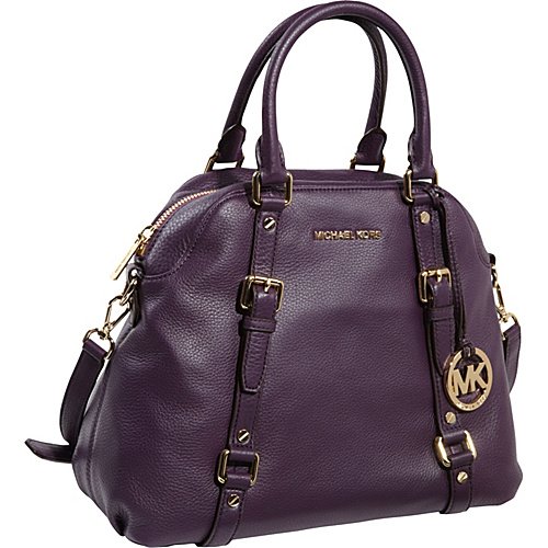 MICHAEL Michael Kors Bedford Large Bowling Satchel Purple