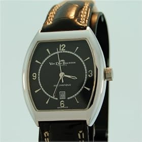 Vintage Antique watch: Van Der Bauwede Swiss Made Sterling Silver, Date, Auto, 1990's by Swiss