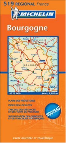 City Travel Guides Discounted  Books : Michelin Bourgogne France (Michelin Maps)