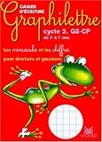 Graphilettre cycle 2, GS-CP de 5 à 7 ans : Les minuscules et les chiffres pour droitiers et gauchers