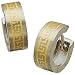 24K Yellow Gold Inlay and Platinum Greek Key Design Ear Cuffs