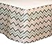 Chevron Zig Zag Pink and Gray 5 Piece Baby Crib Bedding Set with Bumper