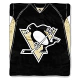 BSS - Pittsburgh Penguins NHL Royal Plush Raschel Blanket (Jersey Series) (50x60")"