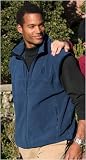 Initial F Microfleece Vest In Navy