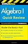 CliffsNotes Algebra I Quick Review