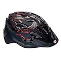 Youth Bell Blade Steel Cross Flames Bike Helmet - Black