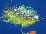 NEW FLIES Pearlescent Nuclee-r Cloned Baitfish - Purple & Fluorescent Yellow Chartreuse UVA