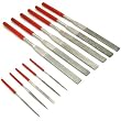 11 Jewelers Diamond Coated Lapidary Flat Needle Files