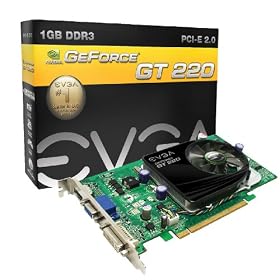 EVGA GeForce GT 220 1024 MB DDR3 PCI-Express Graphics Card 01G-P3-1226-LR