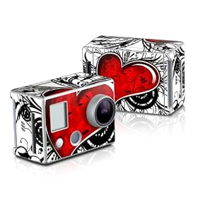 My Heart Design Decorative Protector Skin Decal Sticker for GoPro HD Hero Camera Digital Camcorder