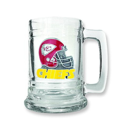 NFL Kansas City Chiefs Glass Tankard 15oz