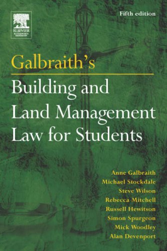 Childrens Toyshop  Books : Galbraith's Building and Land Management Law for Students