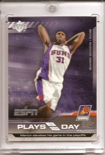 Cheap 2005 /06 Upper Deck ESPN Shawn Marion "Plays of the Day" Basketball Card - Mint Condition- Shipped In Protective Screwdown Case !