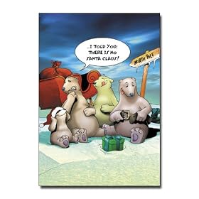 Told You No Santa - Naughty Cartoon Merry Christmas Greeting Card