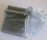 30 Silver Organza Jewelry Gift Wedding Bags, 4