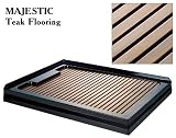 DreamLine Optional teak flooring panelRigwall installation