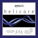 D'Addario Helicore Violin Single G String, 3/4 Scale, Medium Tension