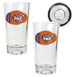 Phoenix Suns NBA 2pc Pint Ale Glass Set with Basketball Bottom - Oval Logo
