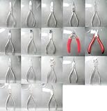 めがねメガネ眼鏡屋店舗用品ステンレス製ヤットコ工具金具加工修理メンテナンス19点セットカーブ鼻パットテンプル調整DIY