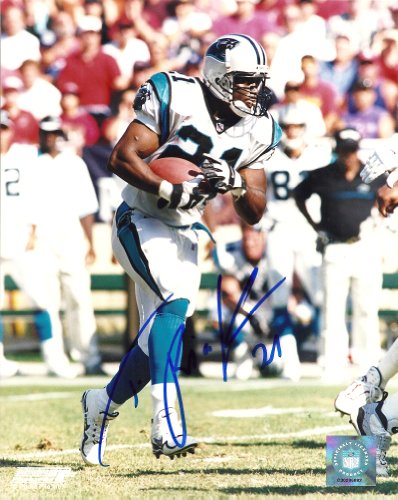 TIM BIAKABUTUKA,CAROLINA PANTHERS,MICHIGAN,SIGNED,AUTOGRAPHED,8X10 PHOTO,COA, RARE HARD PHOTO TO FIND