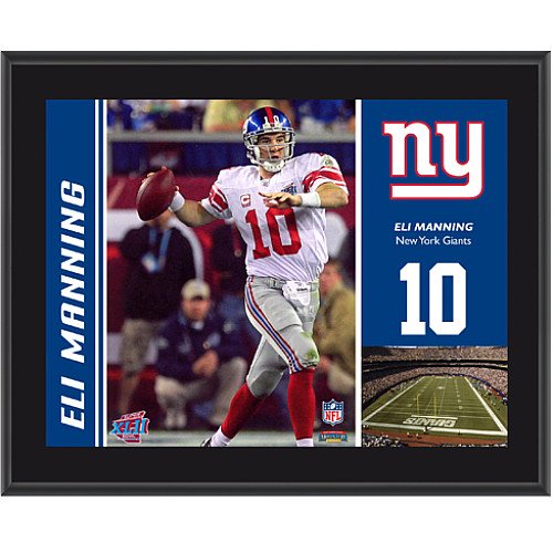 Mounted Memories New York Giants Eli Manning 10.5 x 13 Sublimated Plaque
