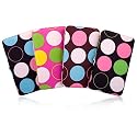 Large Polka Dot Circle Flat Clutch Opera Wallet -- Several Color Options