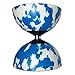 Mr B Harlequin Diabolo, Metal Diablo Sticks & Diabolo Directions Instructional DVD! (Blue & White)