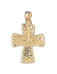 CleverEves 14k Gold Pendant Cross 7.5 - Gram(s)