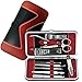 Manicure, Pedicure Kit, Nail Clippers Set of 10, Stainless Steel Manicure Tools Kit with Portable Travel Case, All in One Beauty Care Tools, By Beauty Bon®